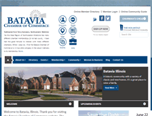 Tablet Screenshot of bataviachamber.org